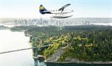 Harbour Air seaplane over Stanley Park